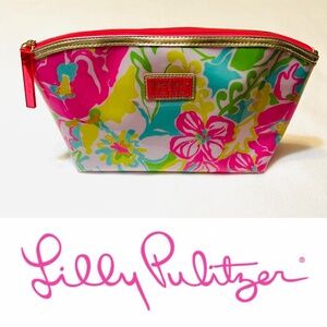 Lilly Pulitzer Estee Lauder Floral Makeup Bag/Travel Bag